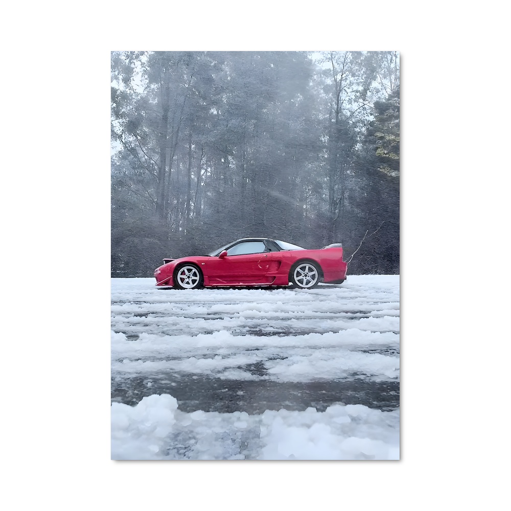 Poster Neige Écarlate